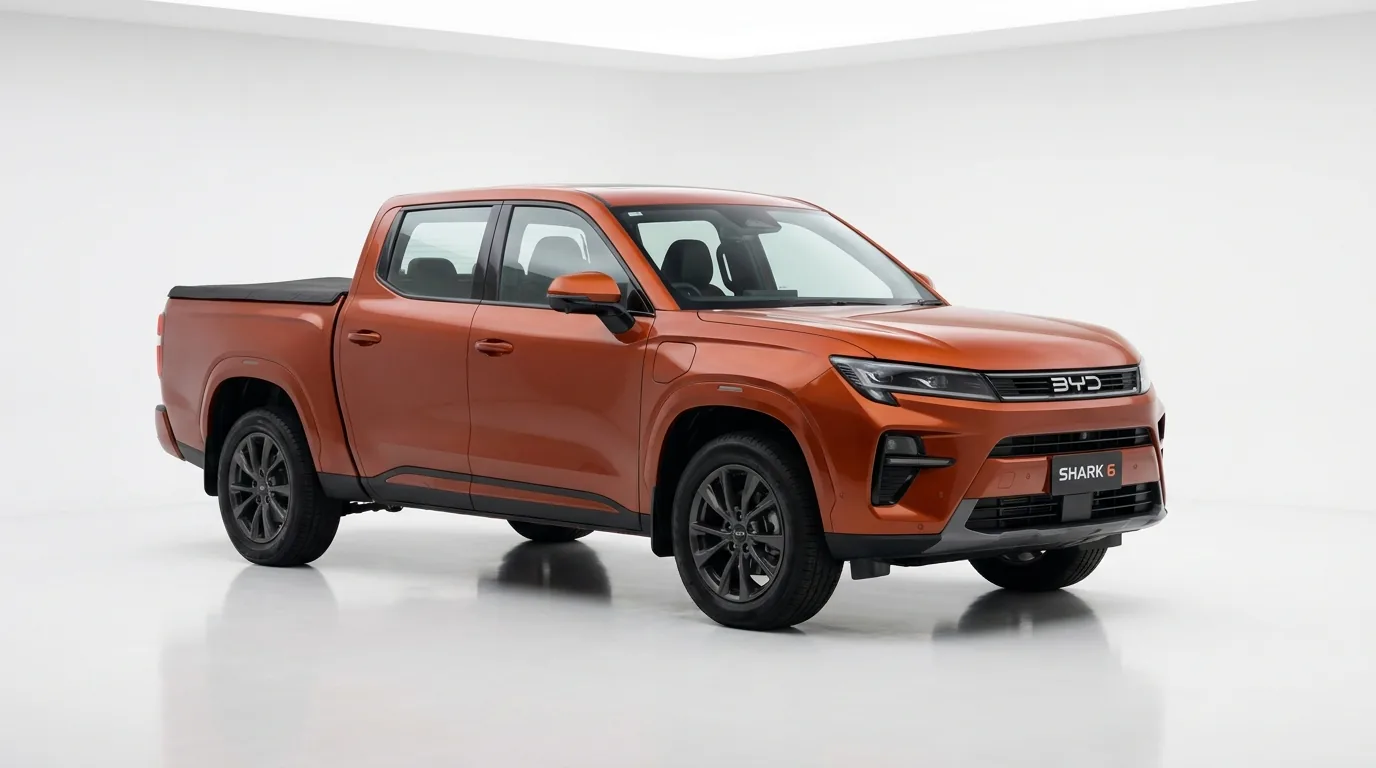 BYD Shark 6 dual-cab ute, studio profile